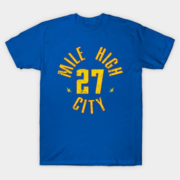 Jamal Murray 27 - Denver Nuggets T-Shirt by Abslt Studio